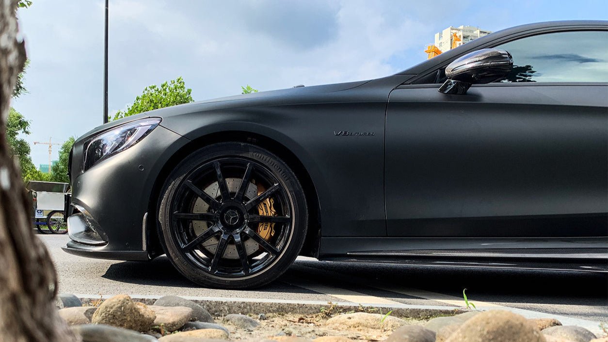 2014 - 2021 Mercedes Benz C217 S63/S65 AMG Coupe BKSS Style Carbon Fiber Side Skirts